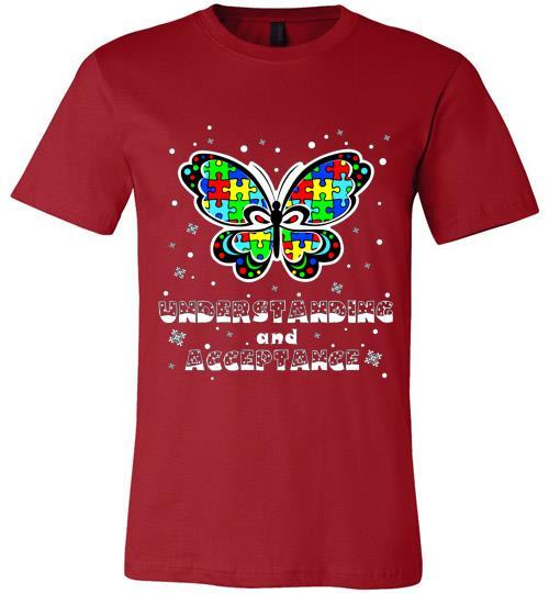 Autism Awareness Ugly Christmas Sweaters Autism Understanding And Acceptance Canvas USA