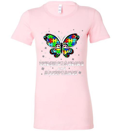 Autism Awareness Ugly Christmas Sweaters Autism Understanding And Acceptance Bella Ladies Tee
