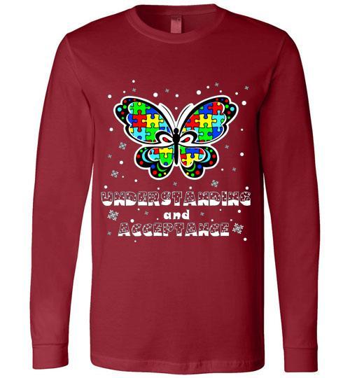 Autism Awareness Ugly Christmas Sweaters Autism Understanding And Acceptance Long Sleeve
