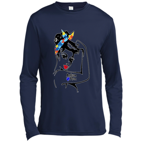 Autism mom shirt, we can do it shirt autism mom, american girl autism shirt - Spor-Tek LS Moisture Absorbing T-Shirt