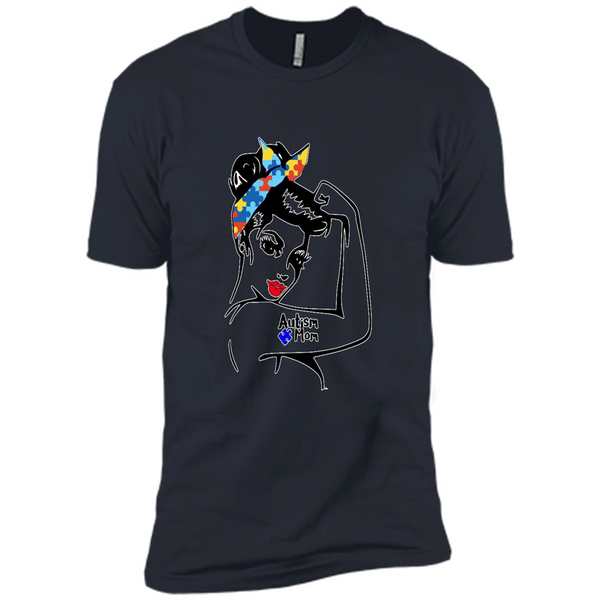Autism mom shirt, we can do it shirt autism mom, american girl autism shirt - Premium Short Sleeve T-Shirt