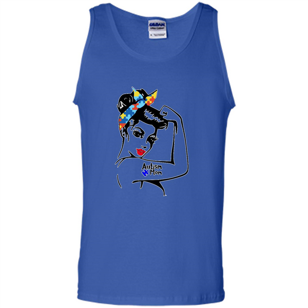 Autism mom shirt, we can do it shirt autism mom, american girl autism shirt - Tank Top