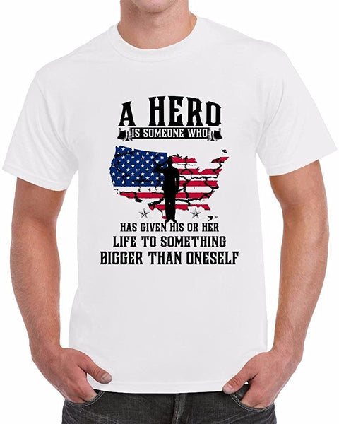 Mangoshirtstoretees geek A Hero Is Someone Who Has Given His Or Her Life Patriotic Men's T-ShirtTshirt/Tshirtwomen/Longsleeves tshirt/hoodie