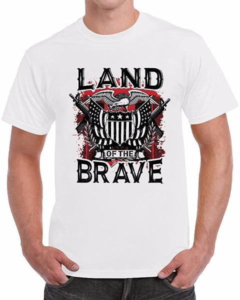 MangoshirtstoreLand Of The Brave Men's T-ShirtTshirt/Tshirtwomen/Longsleeves tshirt/hoodie