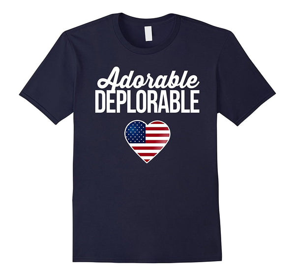 USA Flag Heart Adorable Deplorable Shirt Deplorable T