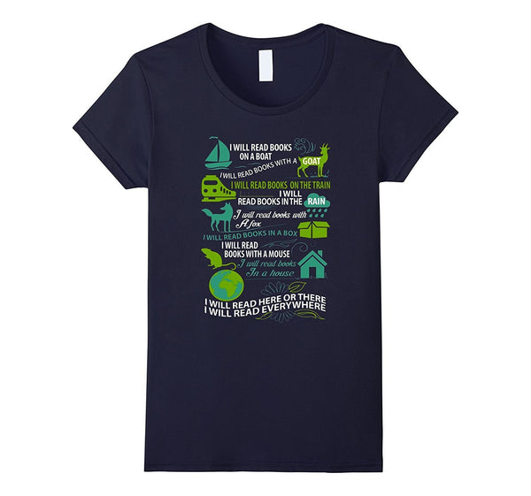 Read Books Shirt - I Will Read Books On A Boat, I Will ...