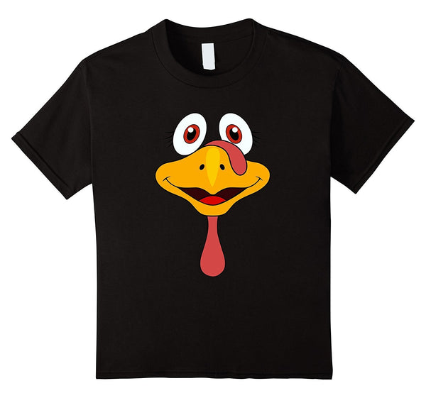Thanksgiving Turkey Face Funny T-Shirt