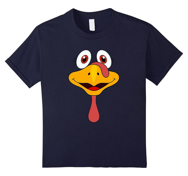 Thanksgiving Turkey Face Funny T-Shirt
