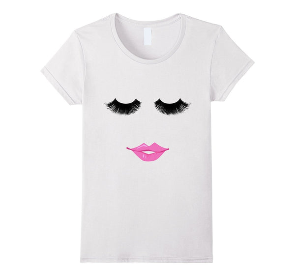 Eyelashes Rose Lips T-shirts