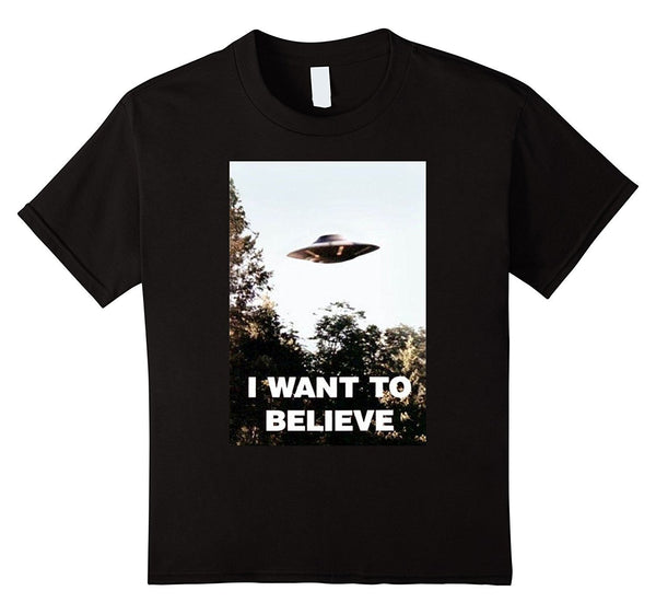 UFO Shirt - I Want To Believe Alien UFO Tee Shirt 2016