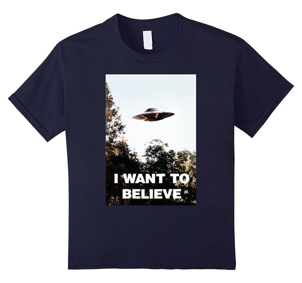 UFO Shirt - I Want To Believe Alien UFO Tee Shirt 2016