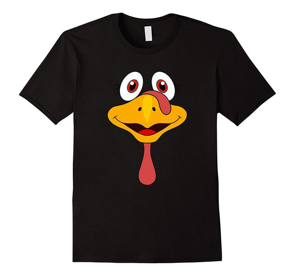 Thanksgiving Turkey Face Funny T-Shirt