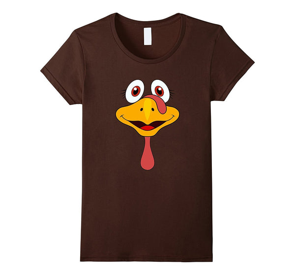 Thanksgiving Turkey Face Funny T-Shirt