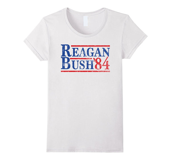 Reagan Bush 84 T-shirt Ronald Reagan for President 1984