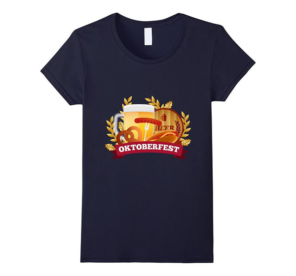 Oktoberfest German Beer Pretzel Funny T-Shirt