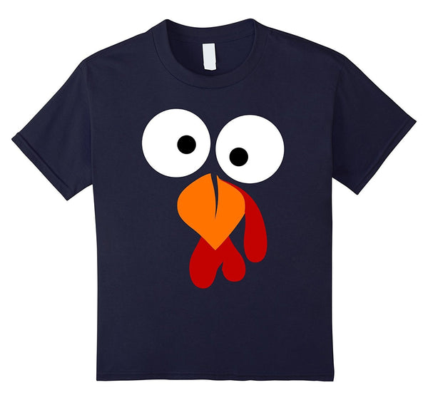 Turkey Face T Shirt - Funny Fun Thanksgiving Day Tee