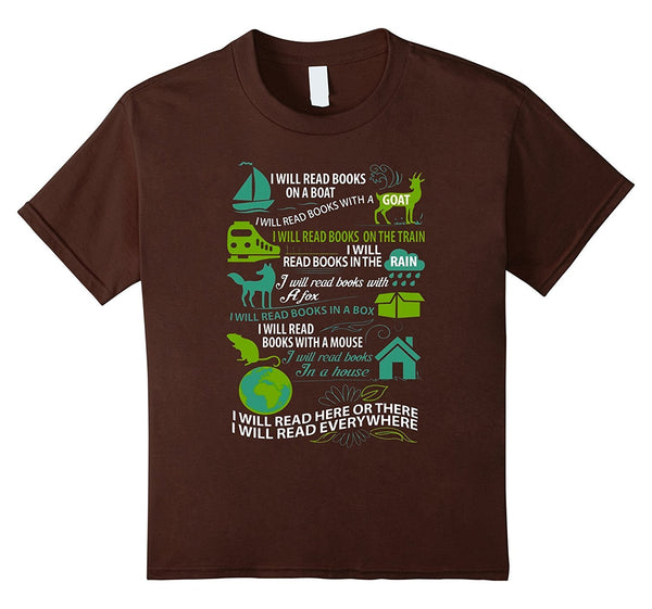 Read Books Shirt - I Will Read Books On A Boat, I Will ...