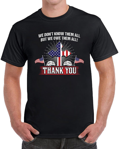 MangoshirtstoreThank You! We Don't Know Them All But We Owe Them All Men's T-ShirtTshirt/Tshirtwomen/Longsleeves tshirt/hoodie