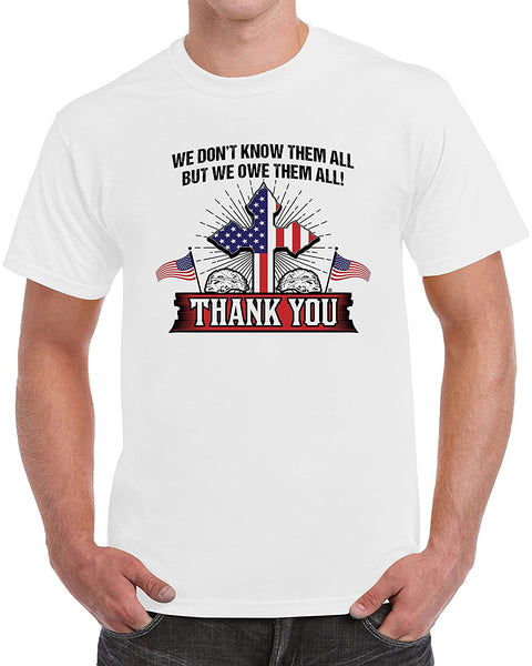 MangoshirtstoreThank You! We Don't Know Them All But We Owe Them All Men's T-ShirtTshirt/Tshirtwomen/Longsleeves tshirt/hoodie