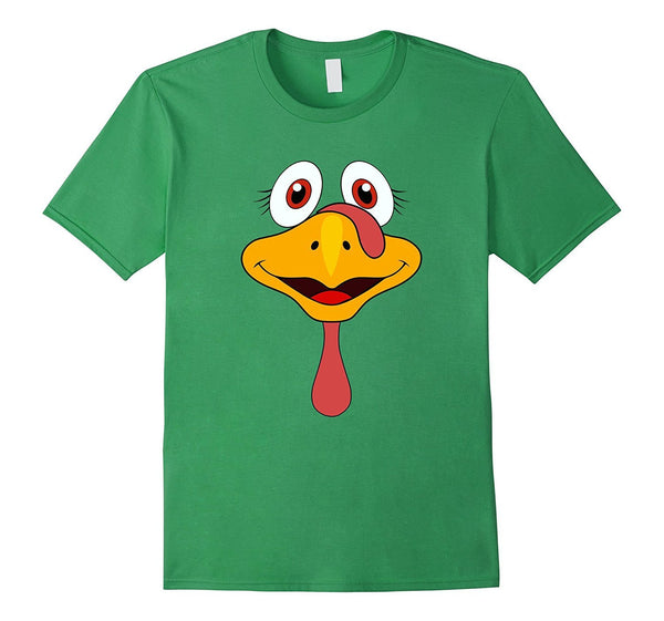 Thanksgiving Turkey Face Funny T-Shirt