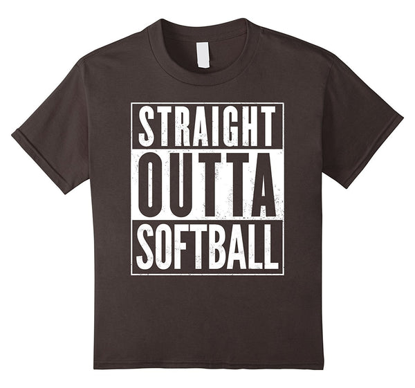 Straight Outta Softball Funny T-Shirt