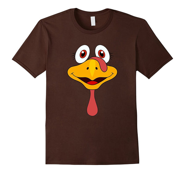 Thanksgiving Turkey Face Funny T-Shirt
