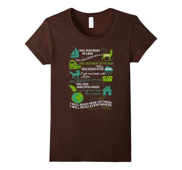 Read Books Shirt - I Will Read Books On A Boat, I Will ...
