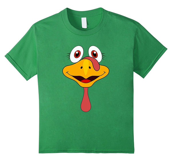 Thanksgiving Turkey Face Funny T-Shirt