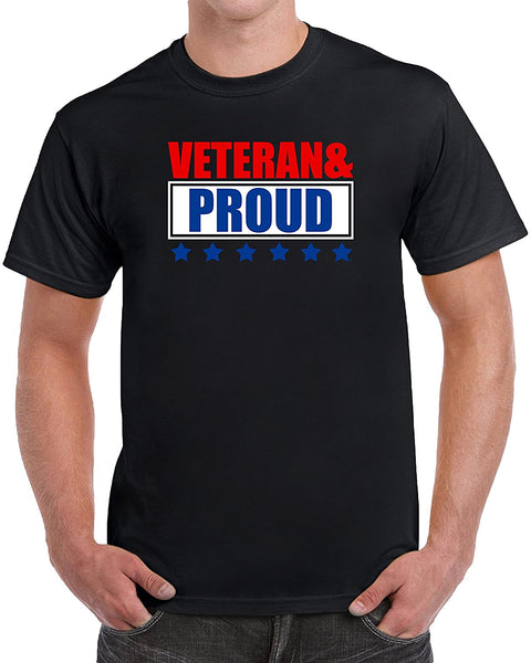 Mangoshirtstoretees geek Veteran & Proud Men's Patriotic Military Novelty T-ShirtTshirt/Tshirtwomen/Longsleeves tshirt/hoodie