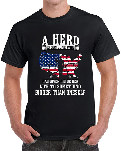 Mangoshirtstoretees geek A Hero Is Someone Who Has Given His Or Her Life Patriotic Men's T-ShirtTshirt/Tshirtwomen/Longsleeves tshirt/hoodie
