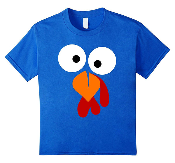 Turkey Face T Shirt - Funny Fun Thanksgiving Day Tee