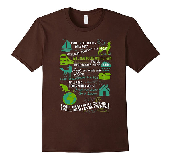 Read Books Shirt - I Will Read Books On A Boat, I Will ...