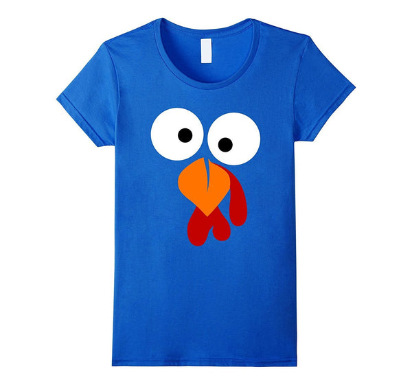 Turkey Face T Shirt - Funny Fun Thanksgiving Day Tee