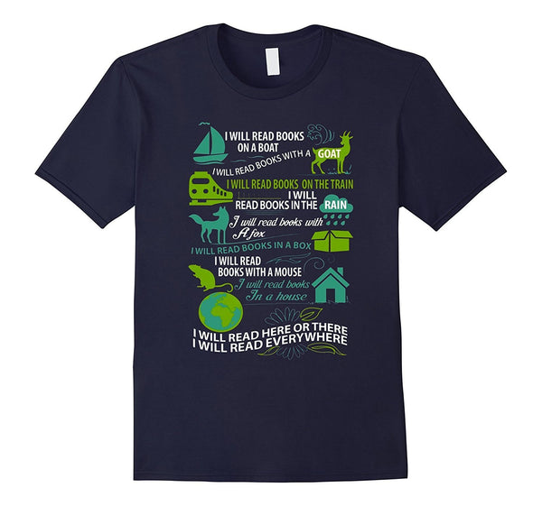 Read Books Shirt - I Will Read Books On A Boat, I Will ...