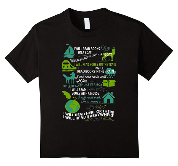 Read Books Shirt - I Will Read Books On A Boat, I Will ...