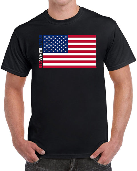 MangoshirtstoreRed White & True American Patriot Memorial Day Veteran's Day 4th of July Men's T-ShirtTshirt/Tshirtwomen/Longsleeves tshirt/hoodie