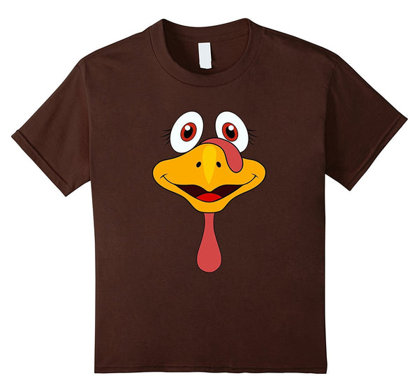 Thanksgiving Turkey Face Funny T-Shirt