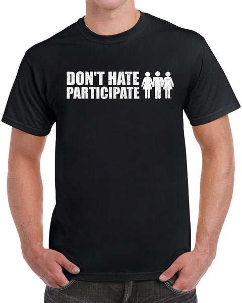 MangoshirtstoreDon't Hate Participate Funny Men's T-ShirtTshirt/Tshirtwomen/Longsleeves tshirt/hoodie