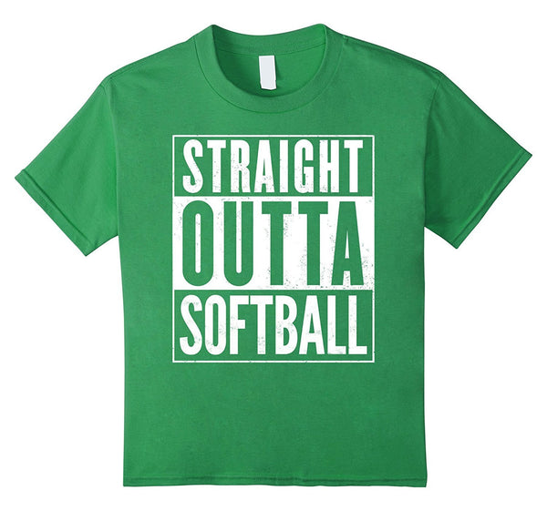 Straight Outta Softball Funny T-Shirt