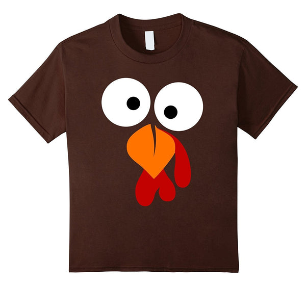 Turkey Face T Shirt - Funny Fun Thanksgiving Day Tee