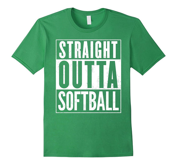 Straight Outta Softball Funny T-Shirt