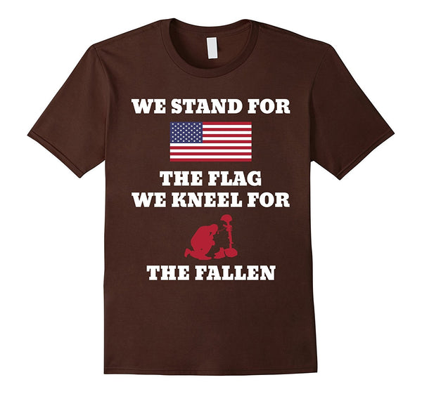 we stand for the flag we kneel for the fallen t-shirt