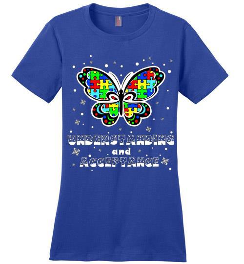 Autism Awareness Ugly Christmas Sweaters Autism Understanding And Acceptance Ladies Perfect
