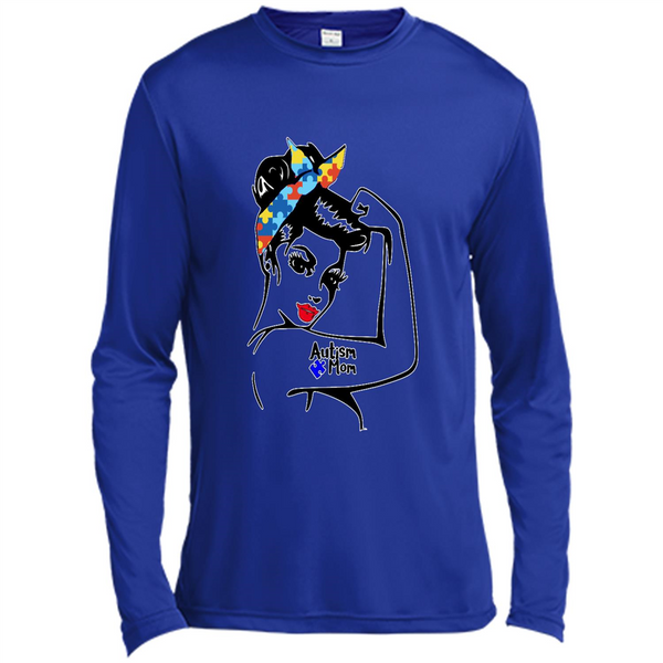 Autism mom shirt, we can do it shirt autism mom, american girl autism shirt - Spor-Tek LS Moisture Absorbing T-Shirt