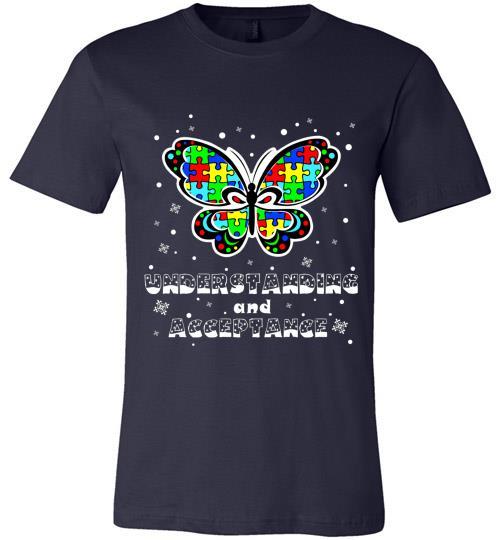 Autism Awareness Ugly Christmas Sweaters Autism Understanding And Acceptance Canvas USA