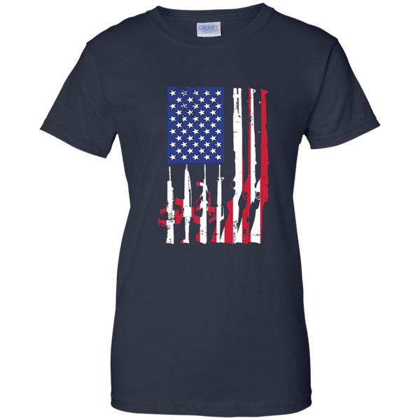 USA American Flag Of Guns T-Shirt Patriotic 2nd Amendment M/W/H