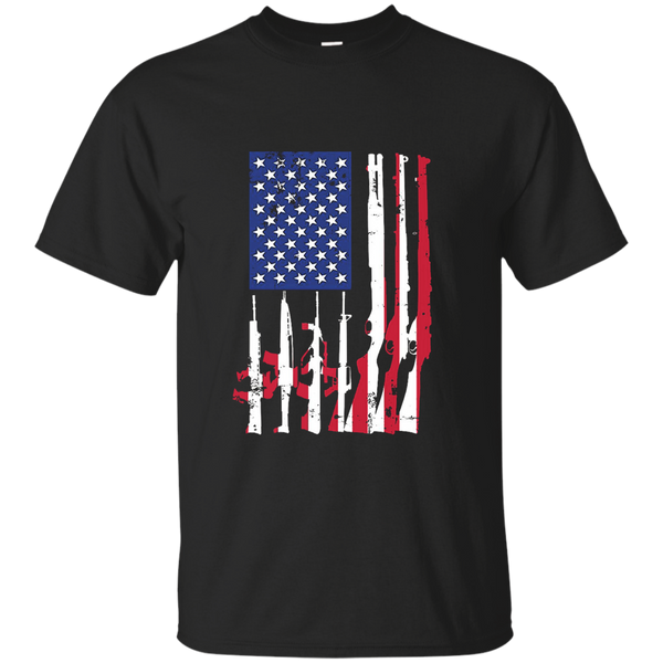 USA American Flag Of Guns T-Shirt Patriotic 2nd Amendment M/W/H