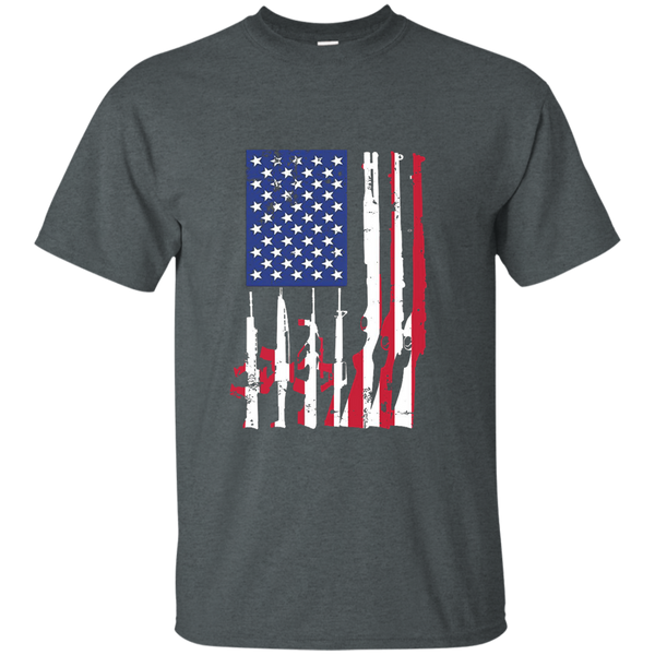 USA American Flag Of Guns T-Shirt Patriotic 2nd Amendment M/W/H