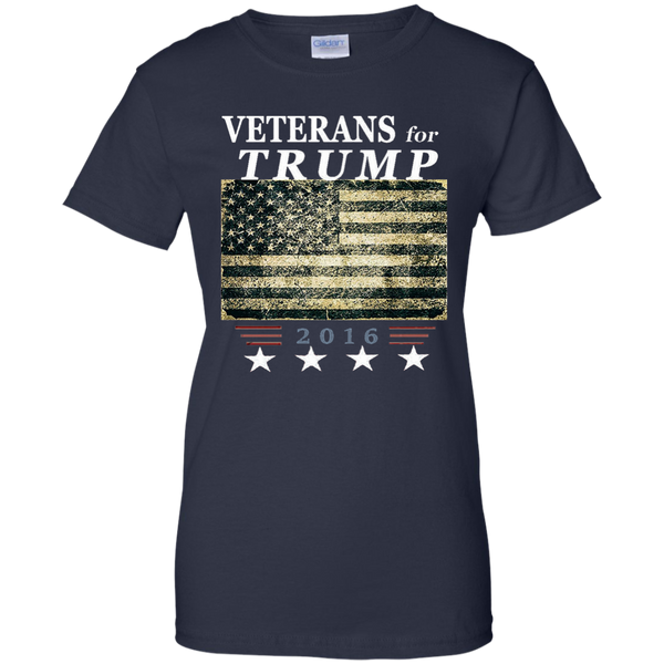 ORIGINAL Veterans for Trump President 2016 Election Shirt M/W/H