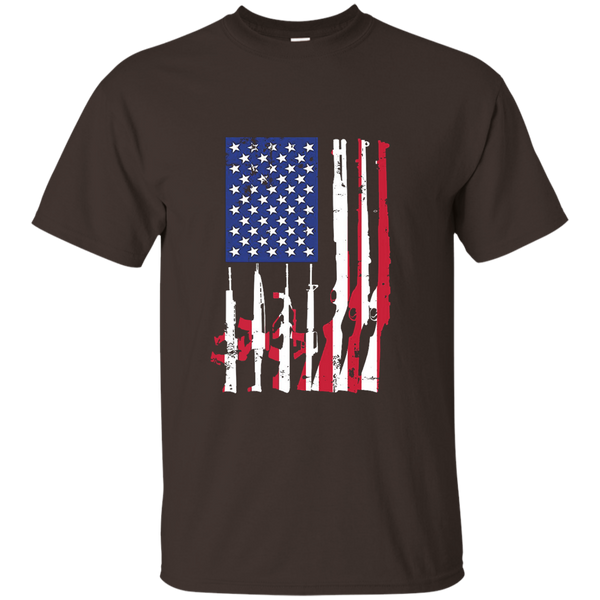 USA American Flag Of Guns T-Shirt Patriotic 2nd Amendment M/W/H